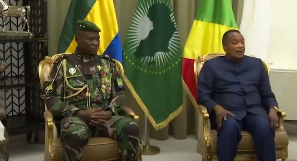 Gabon -Congo: Le Président de la Transition , Chef de l'État gabonais en visite à Oyo au cogo.